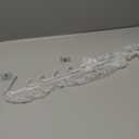 Over The Door Hooks, Metal Door Hooks for Hanging,Door Purse Organizer for Door Coat Hanger, Back of Shower for Hanging Towel Rack Clothes, Hat, Bathroom Bathroom Dorm Bedroom Closet (White-2Packs)