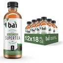 Bai Iced Tea, Socorro Sweet, Antioxidant Infused Supertea, Crafted with Real Tea (Black Tea, White Tea), 18 Fluid Ounce Bottles, 12 Count (Pack of 1) (EXP 04/22/26)