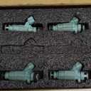 A-Premium Fuel Injectors Compatible with Hyundai Elantra 2006-2012 & Kia Soul 2010-2011, Spectra 2007-2009, L4 2.0L, 4-PC Set, Replace# 3531023800