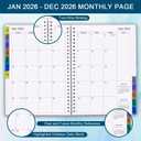 2026 Planner - Planner 2026 for January 2026 - December 2026, Weekly And Monthly Planner with 12 Tabs, 6.4" x 8.5", Blue