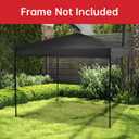 10×10 Canopy Replacement Top, Pop Up Canopy Replacement Tent Cover for Straight Leg Frame, Waterproof Canopy Top Cover for Garden Patio Camping (Top Only)(Black)