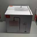 GLOBE Electric 67065 58" Floor Lamp, Black, Dark Gray Velvet Shade, On/Off Socket Rotary Switch, Living Room Dcor, Reading Light, Home Essentials, Bedroom, Office Accessories