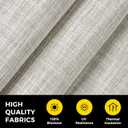 UNISHADES no Drill Cordless Roman Shades for Windows, 48" W 64" H - 100% Blackout - Linen - Beige