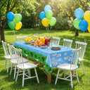Pixel Miner Tablecloths, 54x108 in, Themed Birthday Party Supplies, Plastic Table Cloth for Craft Party Decorations, Disposable Animals Tablecovers (Animals, 3pcs)