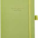 Happy Planner Undated Guided Disc-Bound Journal, 80 Pages, A5 Size, Gratitude Layout, Sage Green
