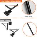 Gate Corner Brace Bracket Heavy Duty Adjustable No Sag Kit Durable Solid Iron for Shed Doors,Driveway Gates,Corral Gates,Wood Windows,Gate Frame Kit,Gate Hardware