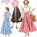 Butterick Patterns 6212, Misses Dress, Sizes, A5 (6-8-10-12-14), White