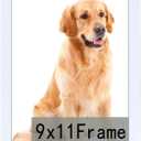 RUN HELIX 9x11 Picture Frame White for Wall Hanging or Tabletop- Wall Mounting Horizontally or Vertically, 9x11Wall Gallery Poster Photo Frame for 11 by 9 Photos, White