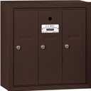 Salsbury Industries 3503ZSU Surface Mounted Vertical Mailbox with USPS Access and 3 Doors, Bronze