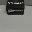 GROWNEER 550GPH Submersible Pump 30W Fountain Water Pump, 2000L/H, with 7.2ft High Lift, 3 Nozzles for Aquarium, Fish Tank, Pond, Hydroponics, Statuary