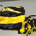 Owl's-Yard Women's Halloween Bee Cosplay Costume Set Bee Dress with Wings Headband Leg Sleeves for Halloween Party Dress Up (Yellow Adult, S)