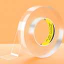 LMJIA Heavy Duty Two-Sided Tape, Clear Reusable Mounting Tape, Width: 1.18in, Thickness: 0.08in, 3.28FT