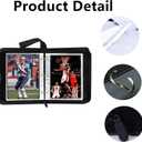 Mini Card Binder, 1-Pocket Super Lightweight Zipper Binder Holds 80+ Trading Cards, Small Cards Binder for TCG, MTG, Sports & Game Cards, Portable Gift for Girls & Collectors (Sky blue)