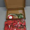 40 Pcs Artificial Rose Flower Hanging Decorations Set DIY Hanging Fake Roses Garlands with Hooks Valentine's Party Decorations for Wedding Background Anniversary Themed Party(Red)