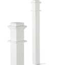 CroBlissful 3.5" x 48" Wood Box Newel Stair Newel Post Solid Poplar Notched Interior Railing Stair Post Wood Balusters for Staircase Handrails