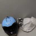 SanQing Dirt Bike Helmets Youth Motocross, Motorcycle, BMX, ATV, Off-Road, Four Wheeler, Adult Moutain Bike Helmets Dot Approved (Goggles Gloves Faceshield) (Blue, Large)