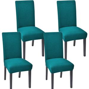 Aertiavty Chair Covers for Dining Room Set of 4 Kitchen Chair Seat Covers, Dining Room Chair Covers Chair Slipcover Parsons Chair Covers, Teal