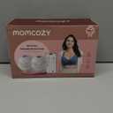 Momcozy M5 Smart APP Controlled Wearable Breast Pump, Hands-Free Wireless Electric Pump, 3 Modes 9 Suction Levels, BPA-Free, Portable Lightweight, 24mm Flange, 2-Pack Cozy Red