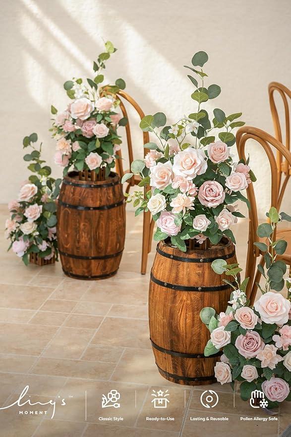Yaomiao Set of 24 5'' White Ceramic Bud Vase Bulk Boho Rustic Small Flower Vase for Centerpieces for DIY Wedding Home Dining Table Decoration,12 Styles