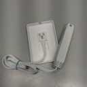 3FT Ultra Flat Plug Extension Cord Power Strip with 3 Outlets, Patented Detachable Ultra-Thin Outlet Cover Concealer & Ultra-Flat Plug, Max. 13A 125V 1625W ETL Listed, White Color