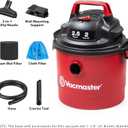 Vacmaster 2.5-Gallon* 2 Peak HP Wall Mountable Wet/Dry Vacuum VOM205P 1101