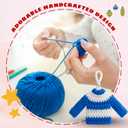 2 x Grandson Ornaments - Grandson Christmas Ornament - Family Ornaments for Christmas Tree - Grandsons Gifts, Gifts for Grandsons from Grandma Grandpa - Crochet Ornament 2025 & Card