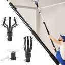 GADFISH 26FT Reach Light Bulb Changer for High Ceilings, 5-20FT Extension Pole, High Ceiling Light Bulb Changer Pole with Baskets and Suction Cup for High Ceilings and Recessed Lights