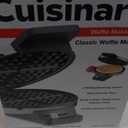 Cuisinart Waffle Maker, 1250W Round Classic Waffle Iron, 5-Setting Adjustable Browning Control, WMR-CANAS, Brushed Stainless