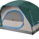 Coleman Skydome Tent with 5 Minute Setup, 2/4/6/8 Person Weatherproof Tent with Rainfly & Carry Bag, 20% More Headroom Than Traditional Canopies (PFAS-Free, Evergreen)