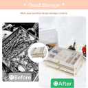 Jewelry Box Organizer with Acrylic Lid, 2-Layer Jewelry Storage, with 2 Drawers, Modern Style, Gift for Women, 9 x 5.4 x 4.6 Inches,Organizer for Earring, Ring, Necklace, Bracelets