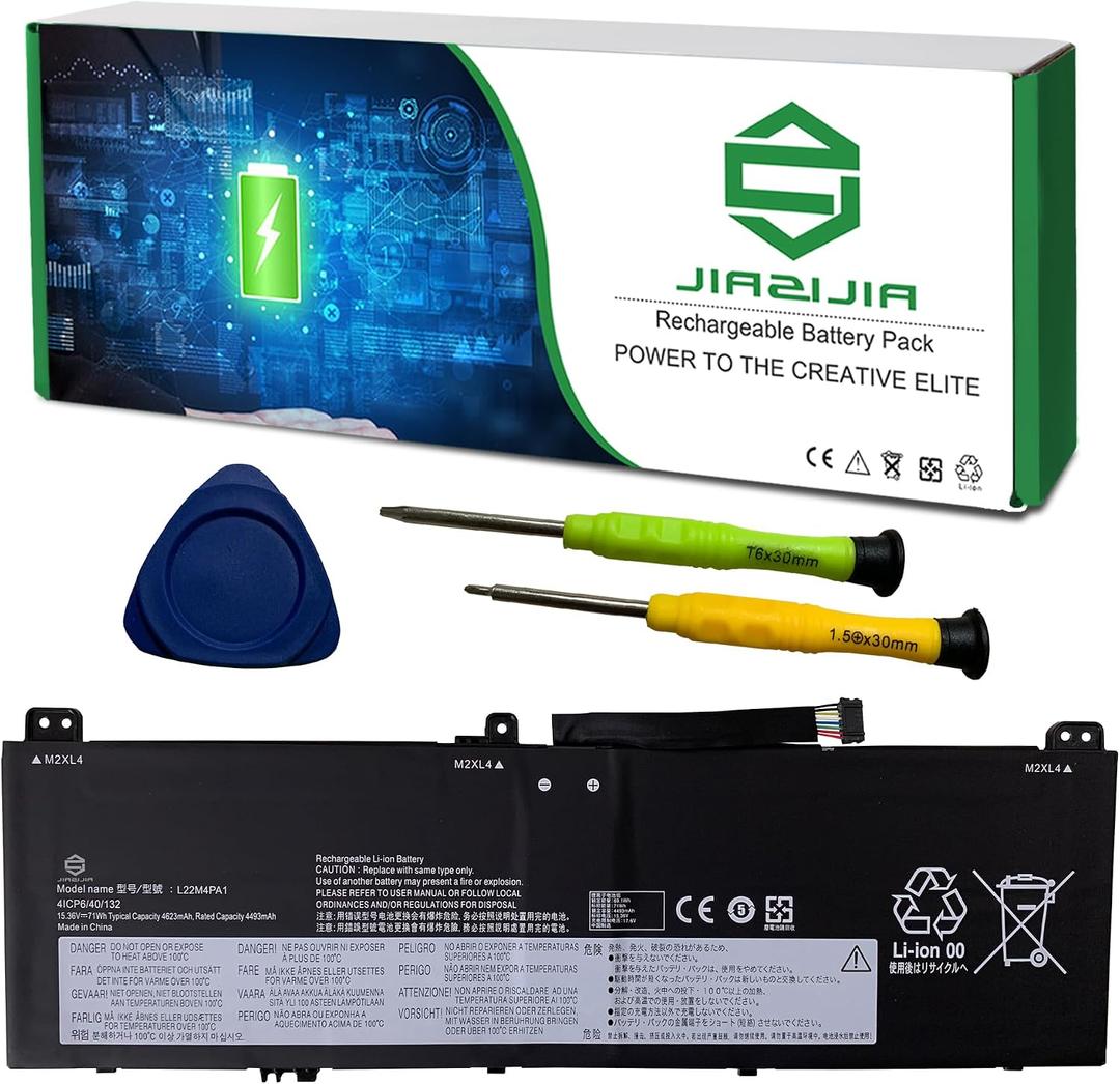 L22M4PA1 Laptop Battery Replacement for Lenovo Yoga 7 14ARP8 14IRL8 14IML9 16ARP8 16IRL8 Series SB11K38964 5B11K38966 SB11N46027 5B11N45944 L22D4PA1 SB11K38967 5B11K38963 L22C4PA1 15.36V 71Wh