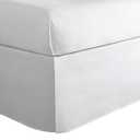 TODAY'S HOME Home Classic Tailored Bed Skirt Dust Ruffle, Cotton Blend Design, 14" Drop Length, Twin XL, White TOH24914WHIT06