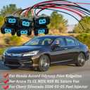 6PCS Fuel Injector Connector Plug Pigtail Wiring Harness Repair for Honda Accord Odyssey Pilot Ridgeline for Acura TL CL MDX NSX RL Saturn Vue 6 Also fit Chevy Silverado 3500 Replaced 89046626A FJ339