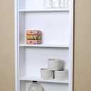 14x36 Sloane Recessed Wall Niche Medicine Cabinet Replacement, in The Wall Bathroom Cabinet Insert Shelf/Shelves, Made in North America, Real Wood, NO MDF, Plain, White