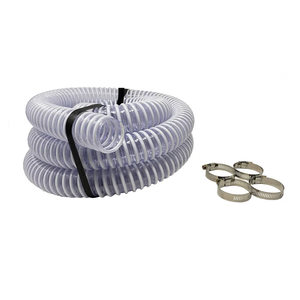 Sealproof 1.5" Pool Filter Pump Connection Hose for Above Ground Pools, 12 FT x 1-1/2 Inch Premium Quality Kinkproof PVC, Made in USA | Cut to Desired Length, Includes 4 Hose Clamps