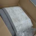 10x12 Area Rug Washable Rugs: Large Living Room Rug Stain Resistant Non Slip Distressed Vintage Low Pile Faux Wool Soft Carpet for Bedroom Farmhouse Dining Room Kids Playroom Nursery (Beige and Brown)