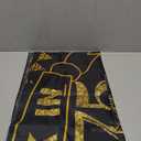 DARUNAXY 50th Birthday Black Gold Party Decoration, Back in 1975 Banner 50 Year Old Birthday Party Poster Supplies Vintage 1975 Backdrop Photography Background for Men & Women 50th Class Reunion Decor