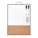 TSJ OFFICE Small White Board - 16" X 12" Portable Gold Aluminum Framed Whiteboard, Magnetic Dry Erase Board with a Handle, to Do List Notepad for Office, Home, School