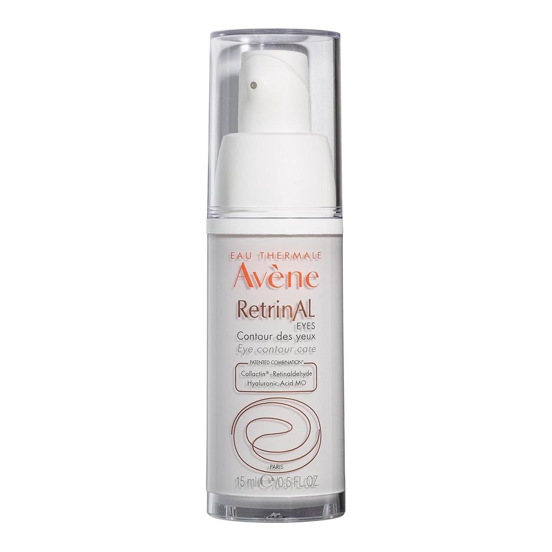 Avene Retrinal EYES Advanced 3-In-1 Eye Cream, Retinal eye cream, Powered by Retinaldehyde & Hyaluronic Acid, Helps smooth wrinkles, minimizes under-eye puffiness and dark circles, Fragrance-Free (0.5 Fl Oz (Pack of 1))