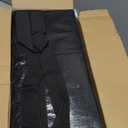 12 Pack Extra Heavy Duty Large Moving Bags with Strong Zipper & Comfortable Handles, Sturdy & Durable Clothes Storage Bags Totes Bins, Packing Moving Boxes for College Supplies, Black