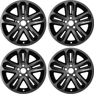 4-Pack 18 inch Wheel Skins Compatible with Ford Explorer (Trim Level 2011-2015: XL, XLT, Limited; 2016-2019: XLT, Sport, Platinum), OEM Alloy Wheels #42611-0R020