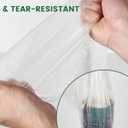 2 x Voomey 6-Pack Plastic Drop Cloth 9x12 Feet - Waterproof and Clear Drop Cloth for Painting Sheet - Plastic Sheeting - Furniture Protection, and Floor Covering