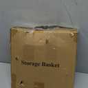 Livabber Countertop Fruit Basket Bowl with Banana Hanger, Modern Standing Fruit Vegetable Bowl Storage, with Banana Tree Holder for Kitchen Dinning Table (Round Wood, Black)