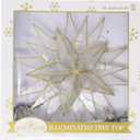 Kurt S. Adler Kurt Adler 10-Light Capiz Star Treetop, Gold, White