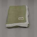 mimixiong Cotton Baby Blanket Gender Neutral Nursery Swaddling Blanket for Shower Gift Registry for Baby Sage Green 40 x30 Inch