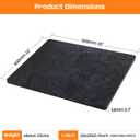 Black Marble Cutting Board For Kitchen, Large Marble Slab Pastry Board With Non-Slip Feet For Baking, Cheese, Charcuterie, Chocolate, 16x20 Inch, Pack Of 1 Piece