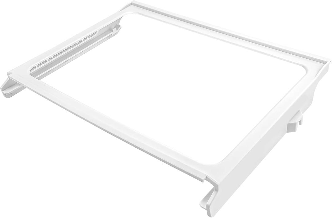 W11368751, W10905531 Refrigerator Shelf Frame(No Glass) Compatible with Whirlpool, Kenmore, Amana, Maytag and Ikea (Some Models), Crisper Drawer Cover Frame Replacement: W10904001, AP6888387, 4929301
