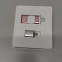 MFi Certified 256GB iPhone Flash Drive, Photo Stick Memory Stick for iPhone iPad, USB Thumb Drive for Photos Videos Transfer & Backup, External Storage Compatible for iPhone/Android/PC/Mac (Pink)