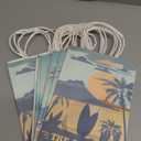 Kolldenn 12 Pcs The Big One Party Gift Bags Summer Surfing Treat Bags with Handles Retro Beach First Birthday Candy Goodie Pouch for Baby Shower 1st Birthday Party Supplies