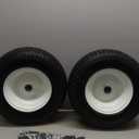 16x6.50-8 Flat Free Riding Lawn Mower Tire and Wheel, 2 Pcs 16x6.5-8nhs Garden Tractor Lawnmower Tyre, with 3/4" & 5/8" Bearing, 3" -4.5" -6" Centered Hub